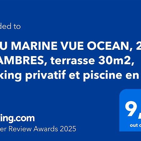 Bleu Marine Vue Ocean, 2 Chambres, Terrasse 30M2, Parking Privatif Et Piscine En Ete Lacanau Eksteriør bilde
