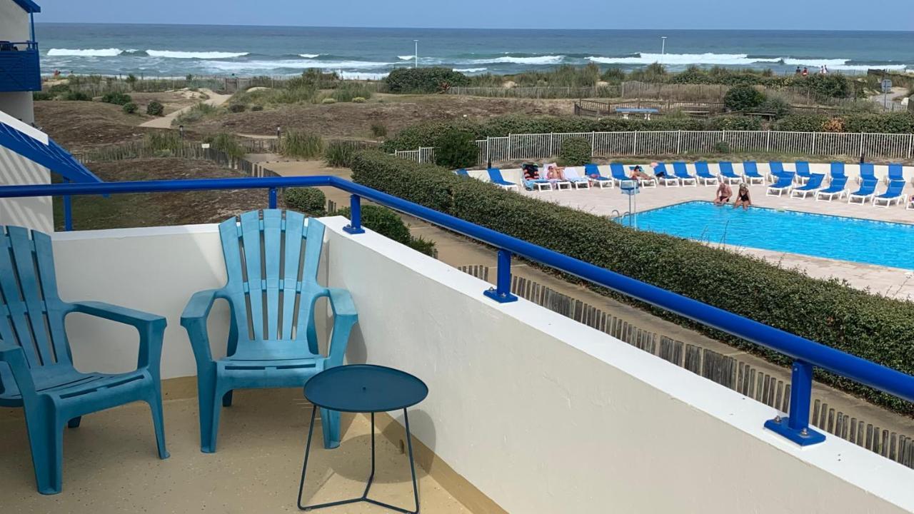 Bleu Marine Vue Ocean, 2 Chambres, Terrasse 30M2, Parking Privatif Et Piscine En Ete Lacanau Eksteriør bilde